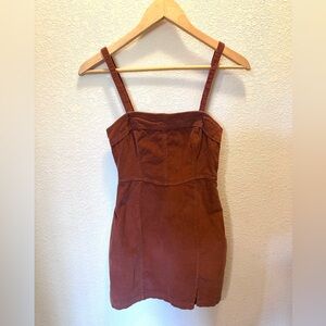 Hollister Terracotta Corduroy Dress Mini